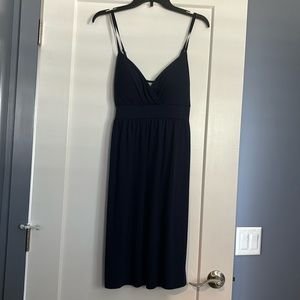 Cute cotton navy blue dress